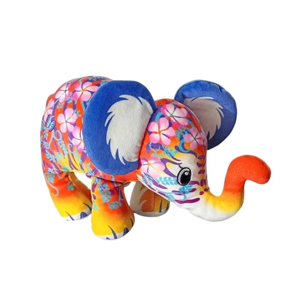 Pop Art Soft Cepia‎ Mighty Size TIGER Elephant Plush Beanie Toy 9